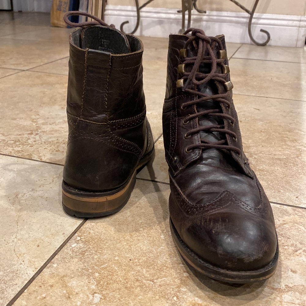 Jeffery Tyler Leather Man’s Lace Boots size 13 - Picture 11 of 16